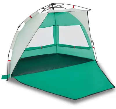 Image de vidaXL Tente de plage 2 personnes vert mer Quick Release étanche à l'eau