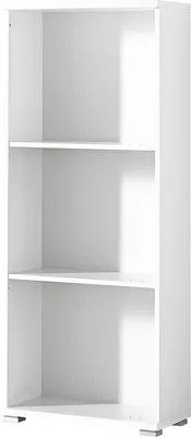 Produktbild von Schuhschrank-Regal "397" Korpus in weiss. Abmessungen (BxHxT) 53x132x30 cm