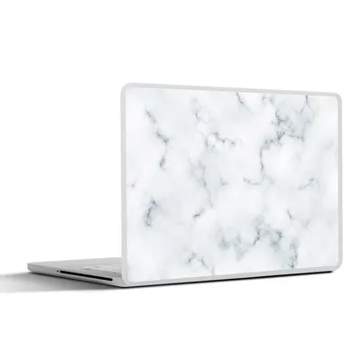 Produktbild von MuchoWow® Laptop Aufkleber Sticker Cover Marmor - Chic - Weiß - Schwarz 32.5x23.5 cm - Sticker für Laptop - Selbstklebend