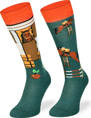 Produktbild von Skiety Reitbekleidung Damen & Herren - Kniestrümpfe für Damen & Herren - Reitsocken Reitsport Damen & Herren - Reitsocke Mädchen - Jumping, 35-38