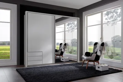 Produktbild von Schlafzimmer-Set >Seattle< in Weiß - 228x213x65cm (BxHxT)