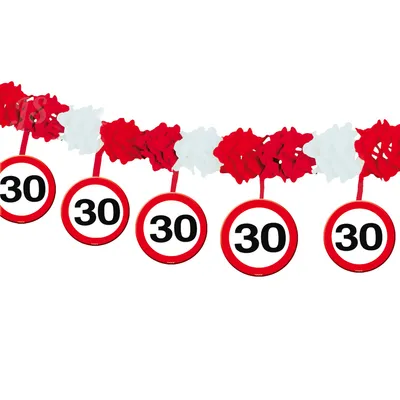 Produktbild von NEW CO VERTRIEBSGMBH Party Girlande "30" 0 0 0