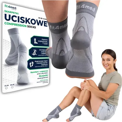 Immagine prodotto di Fit4med | calze a compressione senza dita - L/xl - 2 pezzi - sollievo dal dolore - gonfiore