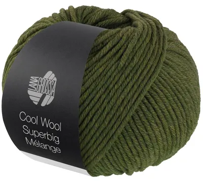 Produktbild von Lana Grossa - Cool Wool Superbig Melange 0212 oliv meliert