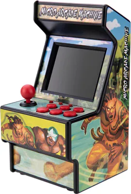 Produktbild von TechKidz, Mini-Arcade Terminal 156 Spiele Retro-Look Modell 2, Mehrfarbig