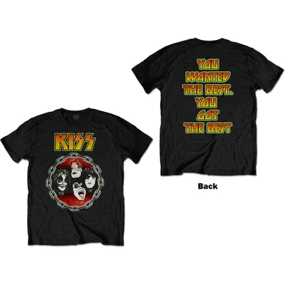 Produktbild von Kiss You Wanted The Best Black L T-Shirt