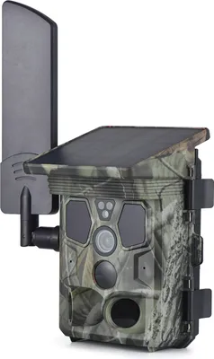 Produktbild von 4G LTE Wildkamera Live-Streaming 2K 30MP Nachtsicht 0,3s Ausloesezeit 120¡ã Weitwinkelsensor Jagdkamera