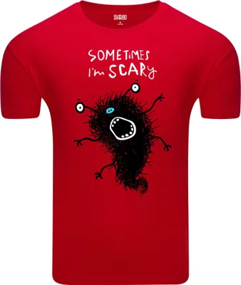 Obrázek produktu pro Diarbo Pánské tričko s vtipným potiskem I Am Scary Red Velikost M