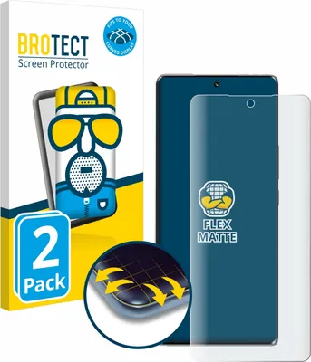 Produktbild von 2x BROTECT Fullscreen Schutzfolie für Honor 70 Displayschutz Folie Fullcover Matt Entspiegelungsfolie