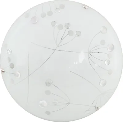 Produktbild von Candellux Floral Deckenleuchte LED Weiß Glasschirm