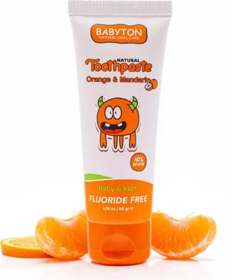 Produktbild von Babyton Natürliche Zahnpasta Tropischer Geschmack, SLS/Fluorid/Parabenfrei 50ml
