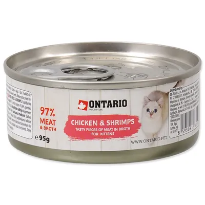 Immagine prodotto di Gatto in scatola pezzi di pollo con gamberetti 95 g
