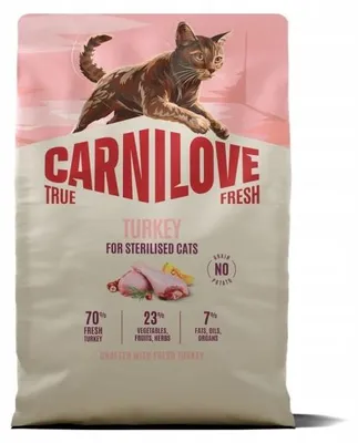 Zdjęcie produktu dla Sucha karma dla kota Carnilove True Fresh Turkey Steril 2kg