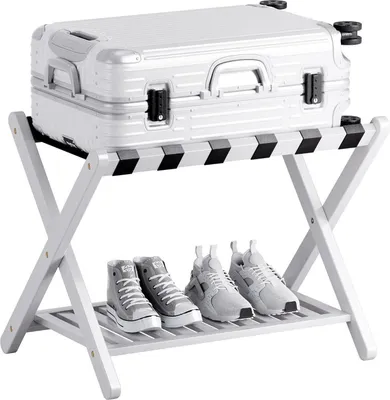 Image de Porte-bagages bambou pliable chambre d'hôte chambre d'hôtel