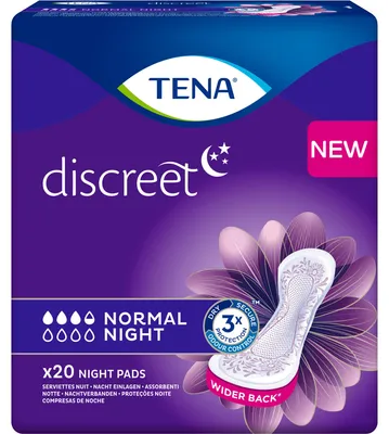 Produktbild von Tena Discreet Inkontinenz Einlagen normal night 20 St