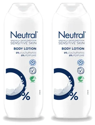 Obrázek produktu pro 2 x Neutrální tělové mléko pro citlivou pokožku - 0 % barviv a parfemace - 250 ml - výhodná balení - 2 kusy