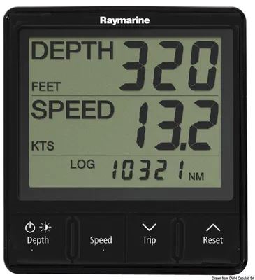 Zdjęcie produktu dla Cyfrowy wyświetlacz Raymarine i50 Tridata, 1 szt