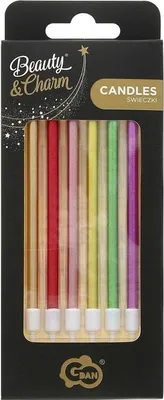 Produktbild von B&C Metallic-Kerzen 13,5 x 0,4 cm, 6 Stück – Godan