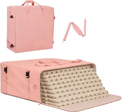 Image de Sac de transport pour tapis de gymnastique, bandoulière réglable, compatible avec les tapis de gymnastique Airtrack, idéal pour le sport