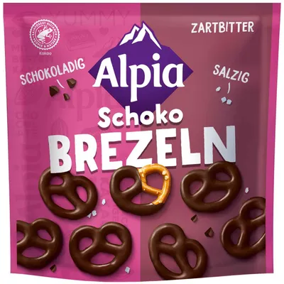 Produktbild von Alpia Schoko Brezeln Zartbitter 140g