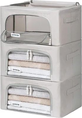 Immagine prodotto di Contenitore pieghevole per indumenti con sacchetto con cerniera per la biancheria da letto