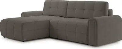 Produktbild von Selsey Simolla – Ecksofa mit Schlaffunktion und Bettkasten, links, Chenille, Taupe