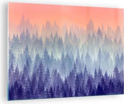 Produktbild von Bilder auf glas - Wald Baum Natur - 70x50cm - Glasbilder - Wandbilder - Kunstdruck - zum Aufhängen bereit - Wanddekoration aus Glas - Glas Bilder - Wandbild auf Glas - Einteilig - GAA70x50-3929
