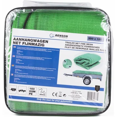 Produktbild von Benson Anhangernetz - mit Gummizug - grun - 350x180 cm