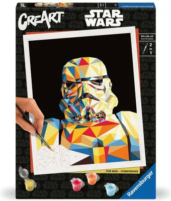 Immagine prodotto di Star Wars CreArt Paint by Numbers Set da colorare Stormtrooper 24 x 30 cm