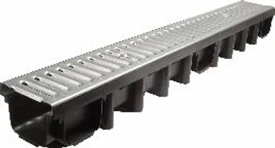 Produktbild von Lineare Entwässerungsrinne 1000*98 Mit Stahlgitter A15 - Mx 01738