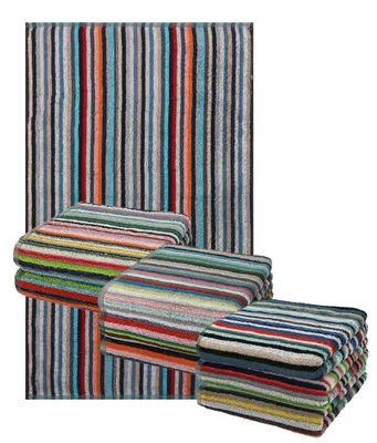 Produktbild von Betz 9er Set Küchentücher Geschirrtuch Handtuch 100% Baumwolle HELGOLAND Größe 50 x 90 cm Grubentuch Küchentuch Allzwecktuch Streifen bunt