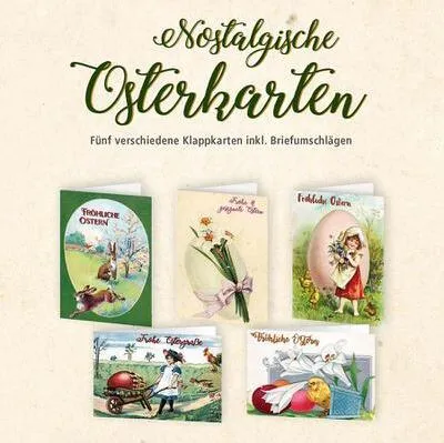 Produktbild von 5er Set-Klappkarten »Fröhliche Ostern«