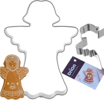 Immagine prodotto di Orion | Tagliabiscotti - Acciaio inossidabile - Motivo angelo - 8x6x1,5 cm - Lavabile in lavastoviglie