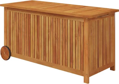 Obrázek produktu pro vidaXL Zahradní truhla s kolečky 113x50x58 cm Masivní dřevo akácie