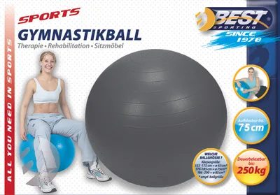 Produktbild von Best Sporting Gymnastikball Ø 75 cm, Farbe Anthrazit