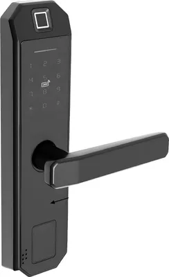 Produktbild von Smart Türschloss, 5 Entsperrmethoden, 200 Benutzerkapazität, schwarz