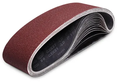 Produktbild von Schleifbänder, 15 Stück - 100 x 915 mm - Korngröße 80/120/150/240/320 - Set für Bandschleifmaschine - Schleifpapier-Set - Geeignet für den stationären Gebrauch