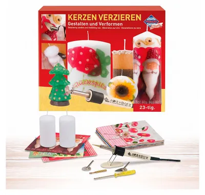 Productafbeelding van Pebaro Kerzendecoratieset Lente - Creatieve knutselset voor het decoreren van kaarsen