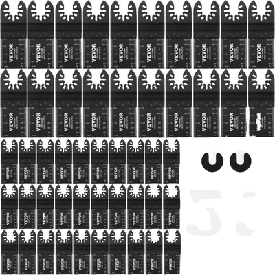 Zdjęcie produktu dla Vevor 50X Brzeszczoty Do Piły Oscylacyjnej Hcs 9X3 4 Cm Uniwersalne Quick