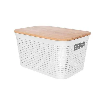 Obrázek produktu pro Úložný box Orion do koupelny / úložný koš + víko