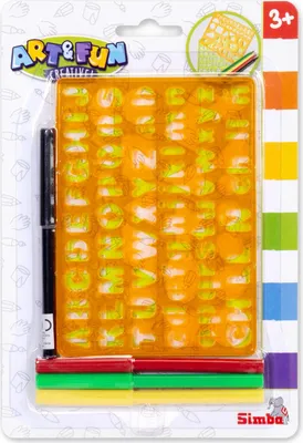 Produktbild von Simba Spielzeug Malen ART & FUN Malschablonen mit Stiften 106334749