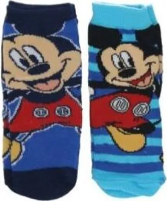 Immagine prodotto di Calzini comodi per bambini in confezione da 2 pezzi - Comodi e colorati per ogni occasione Topolino 23/26