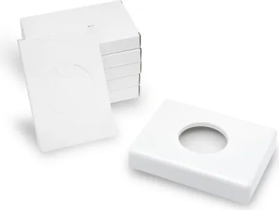 Produktbild von Hypafol Hygienebeutelspender SET mit 6x30 Stück (180St.) PE Hygiene-Bags | Weiß Kunststoff Spender | 140x100x25 mm | inkl. Befestigungsmaterial