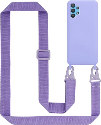 Obrázek produktu pro Cadorabo Ochranné pouzdro pro Samsung Galaxy A32 5G Case in Purple Pouzdro na mobilní telefon s řetízkem Délka nastavitelného popruhu na šňůru
