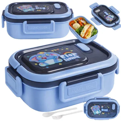 Productafbeelding van Lunchbox, broodtrommel, afmetingen 8 x 22 x 15 cm, kleur: roze