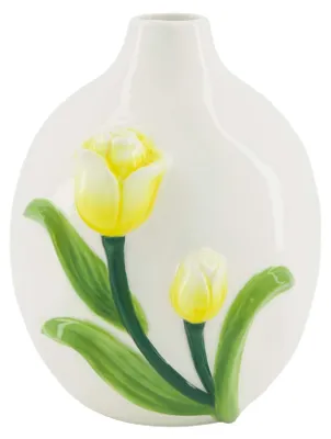 Produktbild von Dijk Natural Collections Keramikvase mit Tulpe H17,4 cm