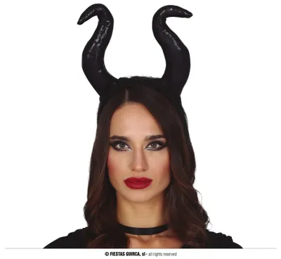 Produktbild von Tiara Hörner Stirnband Teufel Böse Königin Maleficent