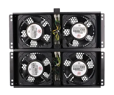 Obrázek produktu pro Extralink ventilátor pro stojanový rackový rozvaděč s 2m napájecím kabelem EU černý