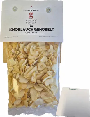 Produktbild von Gisellas Bottega Knoblauch zerdrückt (50g Packung) + usy Block