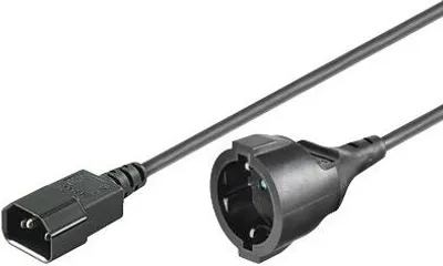 Zdjęcie produktu dla Microconnect PE130150, 1,5 m, C14 panel, Wtyczka zasilająca typu F, 250 V, 16 A